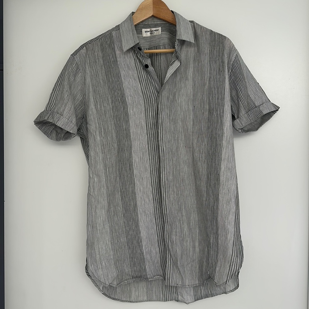 Saint Laurent Grey Button Down